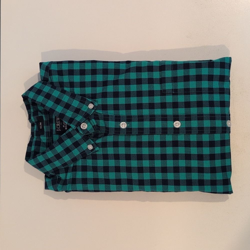 J. Crew Men's Medium Slim Fit Flex Washed Long Sleeve Button Down Style #BE208 - Picture 7 of 15